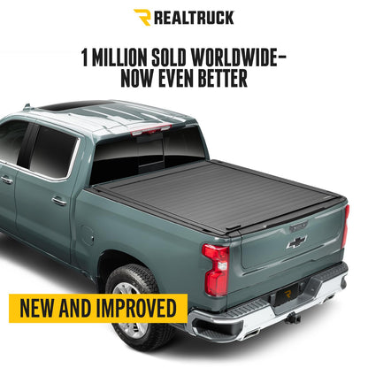 RealTruck Retrax RetraxPRO MX Retractable Truck Bed Tonneau Cover | 80482 | Fits 2019 - 2025 Chevy/GMC Silverado/Sierra, w/ MultiPro/Flex tailgate (w/o factory side storage boxes) 6' 7" Bed (79.4")