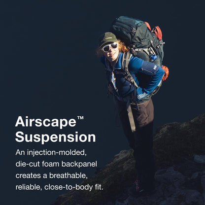 Osprey Ariel Plus 70L Women's Backpacking Backpack, Night Jungle Blue, WXS/S