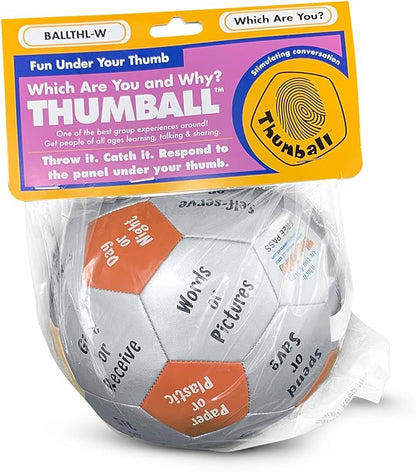 Trainers Warehouse 6 Thumball Collection 32 Prompts for Conversation Team Building Relationship and Training