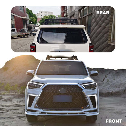 EZREXPM Roof Rack Basket Fit for Toyota 4Runner 2010-2024 Rooftop Cargo Basket Extra Bars Luggage Carrier