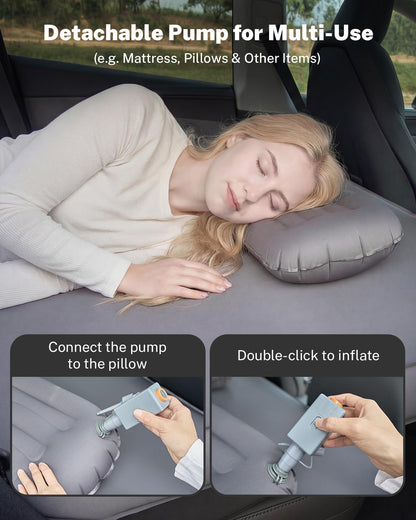 Gonex Foam Mattress for Tesla Model Y 2020-2026 Juniper, Inflatable 4" Air & Foam Bed with Cordless Pump, 78"x54" Full Size, Foldable & Fits in Frunk, Perfect for Roadtrips, Camping & Naps