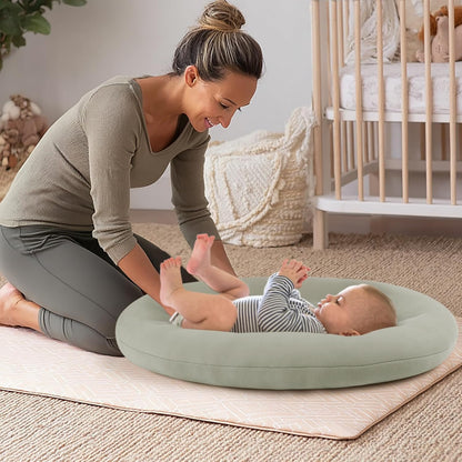 Skiennix Baby Lounger - Portable & Lightweight Pillow for Tummy Time & Diaper Changes | Skin-Friendly for 0-12 Months