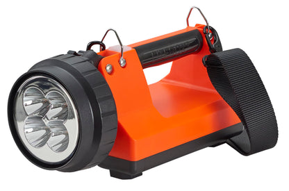 Streamlight 45851 E-Spot LiteBox 1500-Lumen 110000 Candela Rechargeable Spot Beam Lantern with AC/DC Charging, Heavy Duty Shoulder Strap, and Mounting Rack, Orange