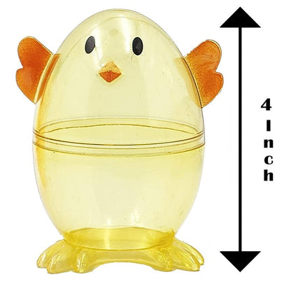 The Dreidel Company Fillable Easter Carrots, Bunny, and Chick 6-Pack Containers, Perfect Characters for Easter Egg Hunt, Basket Stuffers Filler, Surprise Carrot, Classroom Price Supplies, Party Favor