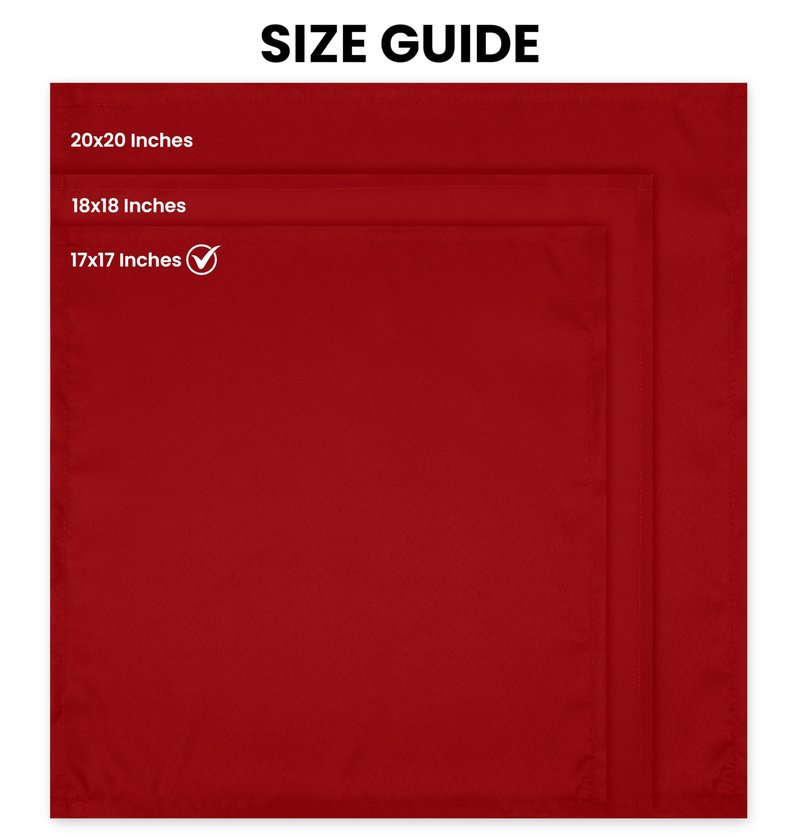 Utopia Home Red Cloth Napkins (144 Pack, 20x20 Inches), Ideal Dinner Napkins for Party, Wedding and Lunch/Dinner