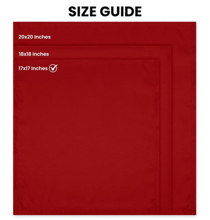 Utopia Home Red Cloth Napkins (144 Pack, 20x20 Inches), Ideal Dinner Napkins for Party, Wedding and Lunch/Dinner