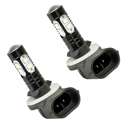 Caltric LED Headlight Bulbs for Polaris RZR S 800 (2009-2010) / RZR 800 EFI (2008-2010) - Tungsten
