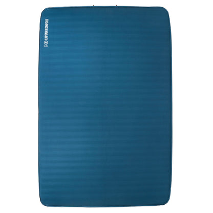 Big Agnes Captain Comfort Deluxe Camp - Supremely Comfortable, All-Weather, Self-Inflating Sleeping Pad, Double Wide, Gibraltar Sea