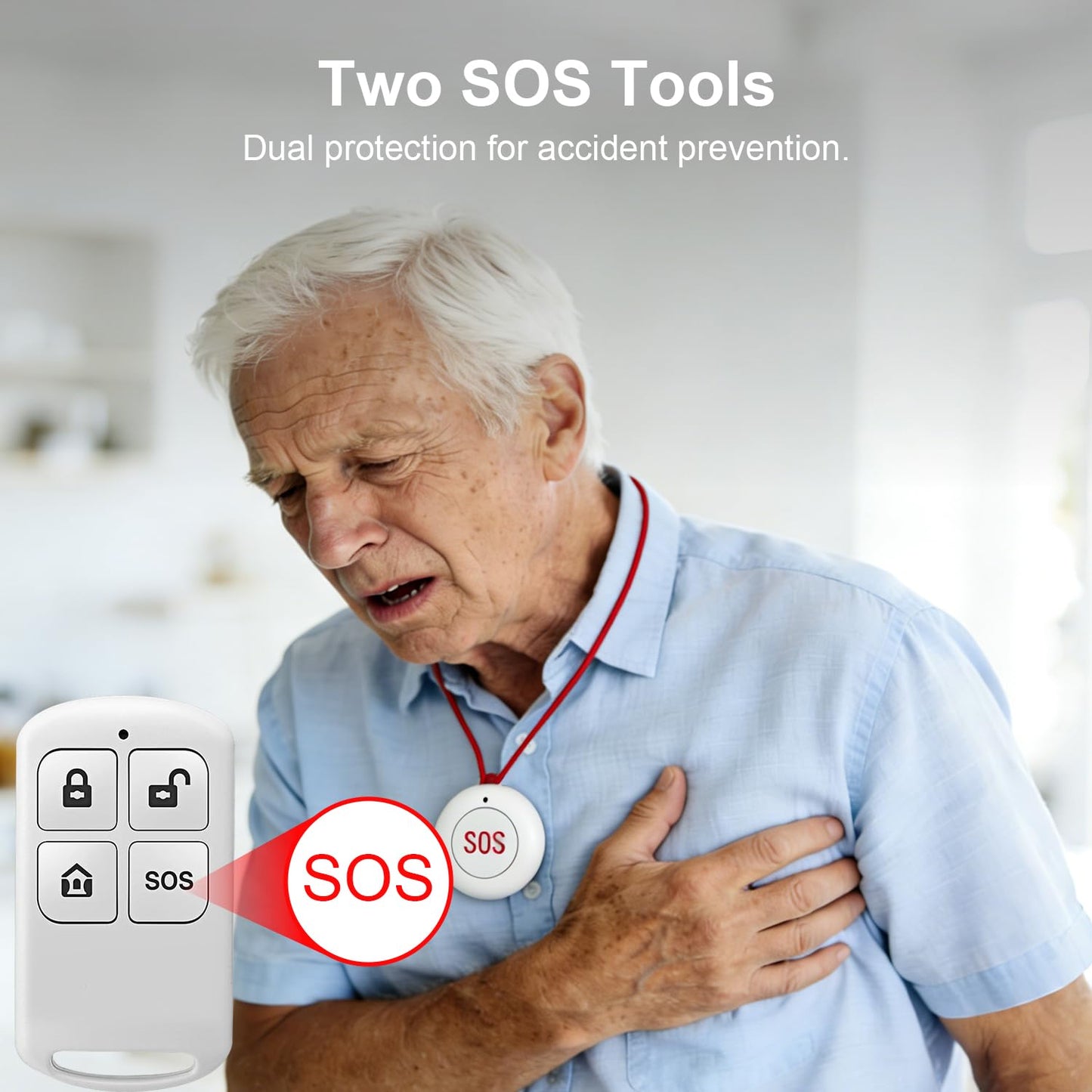 Wireless Alarm System for Home Security,4.3in Touch Screen 24PcsWiFi+GSM/4G Door/Window Home Security System,APP Control,SOSButton,Remotes,Compatible with Alexa,Real-Time Alert & App Control