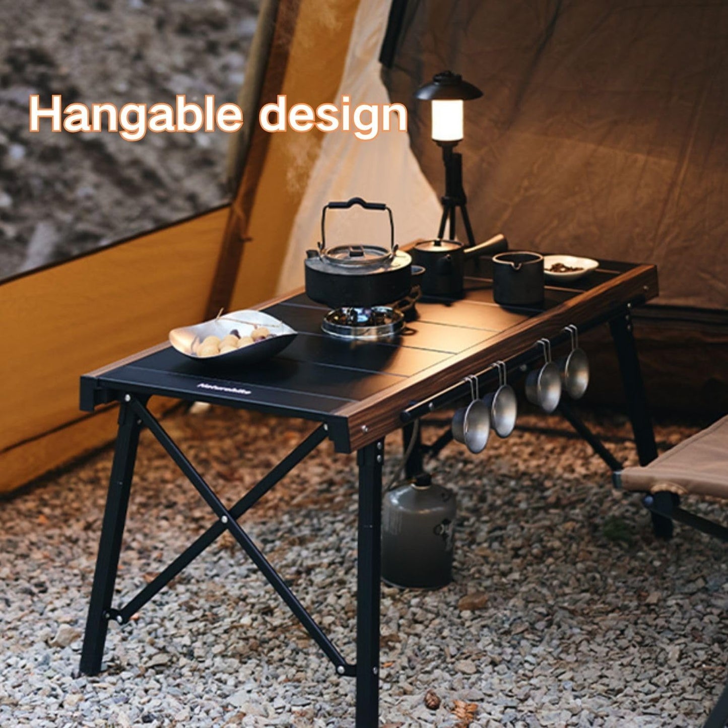 windhike Naturehike Folding IGT Camping Table, Portable IGT Table with Carry Bag, IGT Cook System, Camping Kitchen, Foldable Picnic Table for Outdoor Camp Picnic Car RV Trip Patio Backyard BBQ