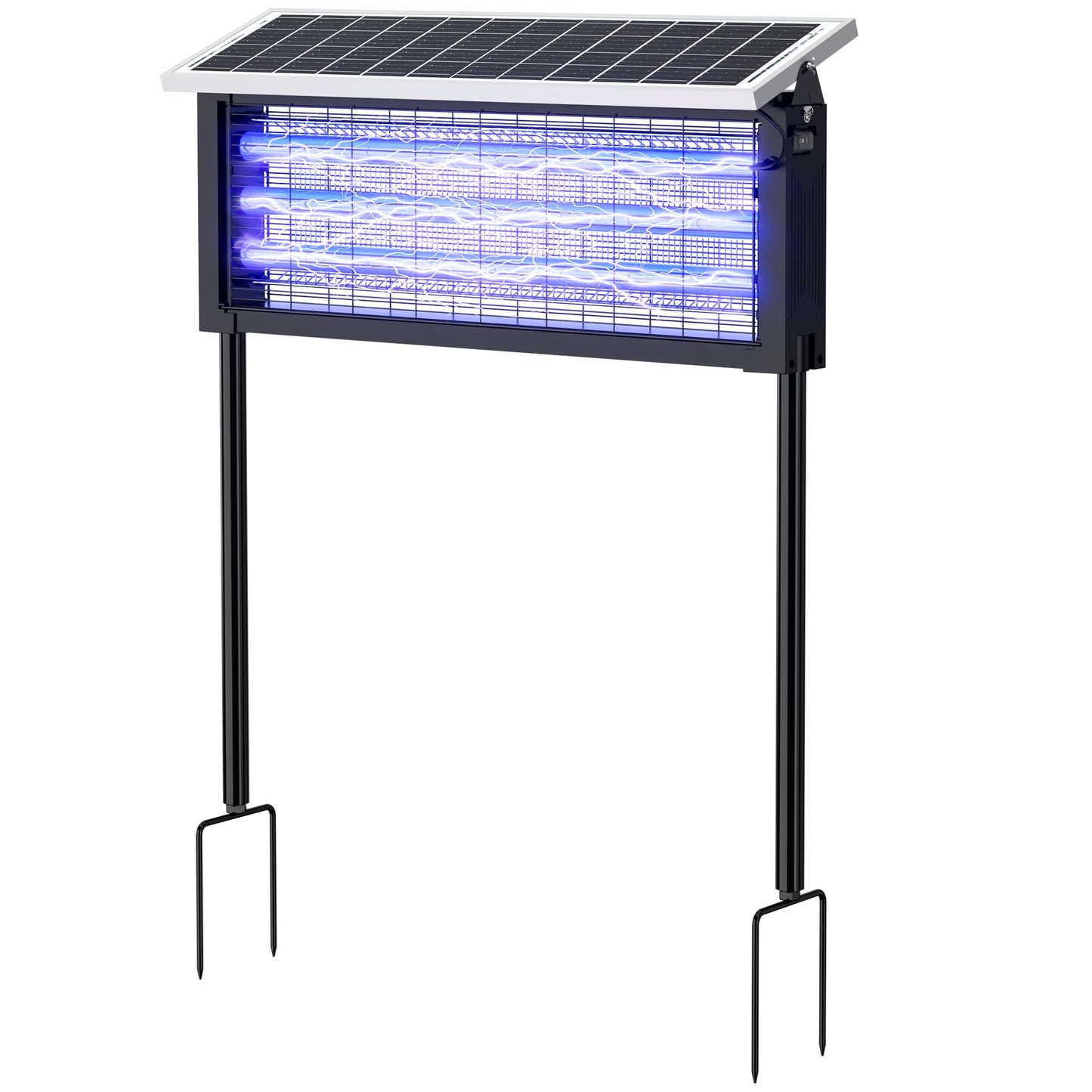 Solar Bug Zapper Outdoor, Mosquito Zapper, Fly Zapper Rechargeable Mosquito Killer, Mosquito Repellent Outdoor for Patio, Backyard, Camping, Waterproof