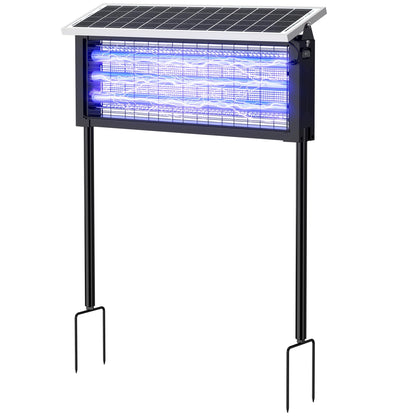 Solar Bug Zapper Outdoor, Mosquito Zapper, Fly Zapper Rechargeable Mosquito Killer, Mosquito Repellent Outdoor for Patio, Backyard, Camping, Waterproof