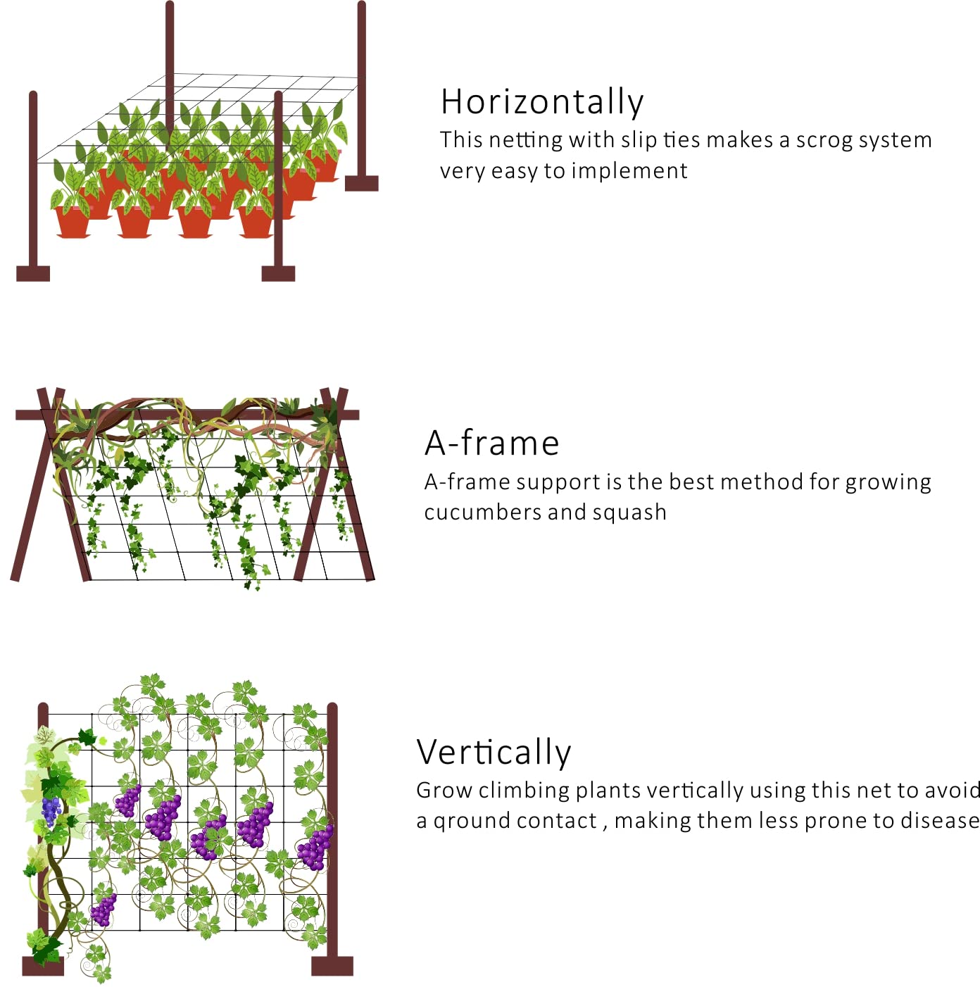 Toolazy Trellis Netting Roll 4ft x 3280ft Green - Heavy Duty 6" Mesh Plant Support Net for Climbing Vegetables, Scrog Netting for Grow Tent Tomato Cucumber Pea Bean Grape Vine Garden Hydroponic