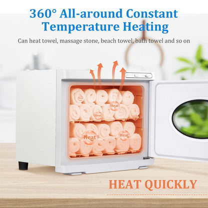 Small Hot Towel Warmer for Spa Home Salon Esthetician 2-in-1 5L Mini Personal Hot Towel Cabinet Towel Warmers Spa, Fast Heating Towel Heater Towel Steamer for Facials…