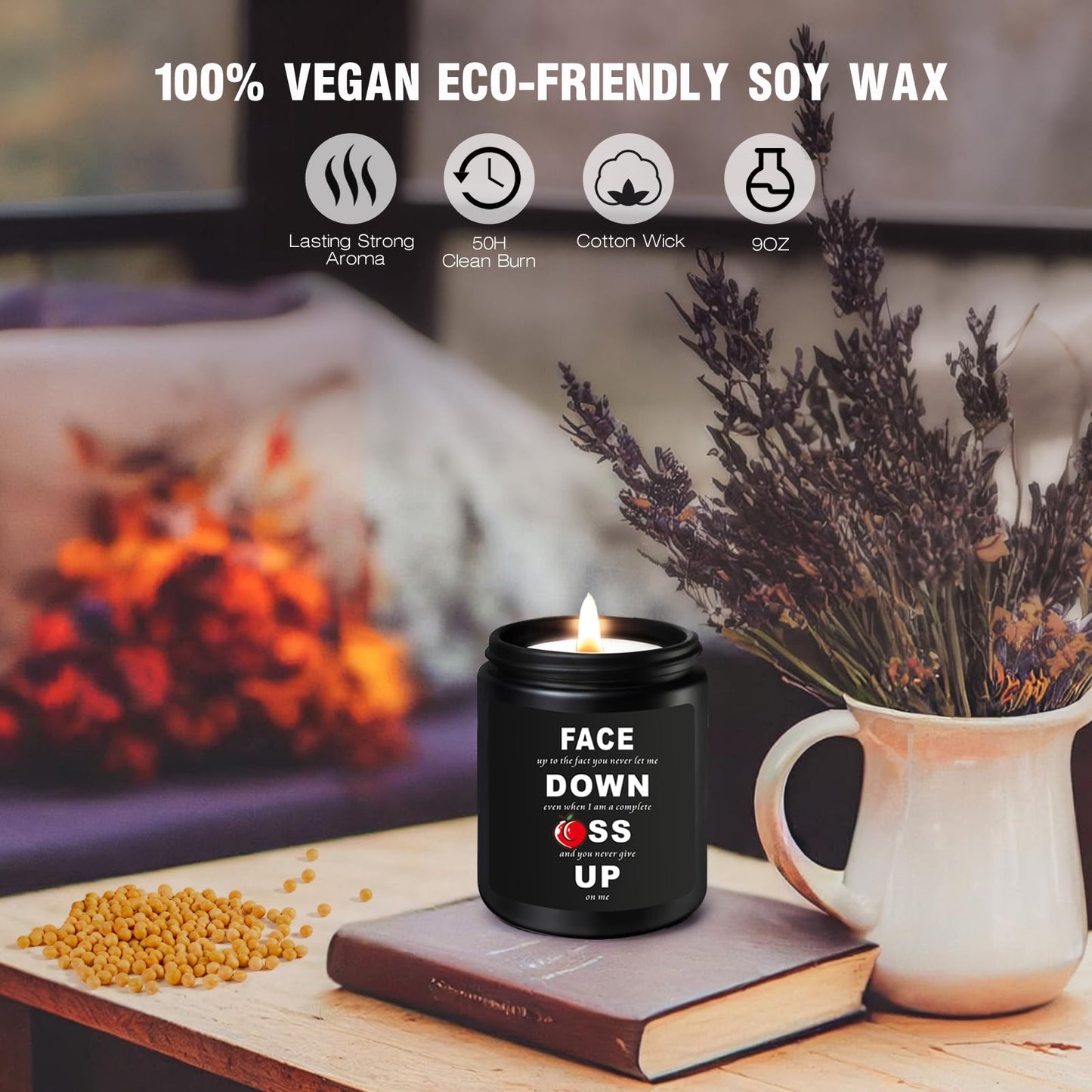 Romantic Valentines Day Gifts for Wife,Her,Him,Girlfriend,Couple,Candle for Her,Funny Anniversary Birthday Gift for Her,Sexy Date Night Gift Idea for Her Wife,Funny Wife Candle for Mothers Day
