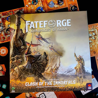 Mighty Boards: Fateforge Chronicles of Kaan: Clash of The Immortals Expansion - Strategy Board Game App Co-Op Action Adventure Ages 14+ 1-4 Players