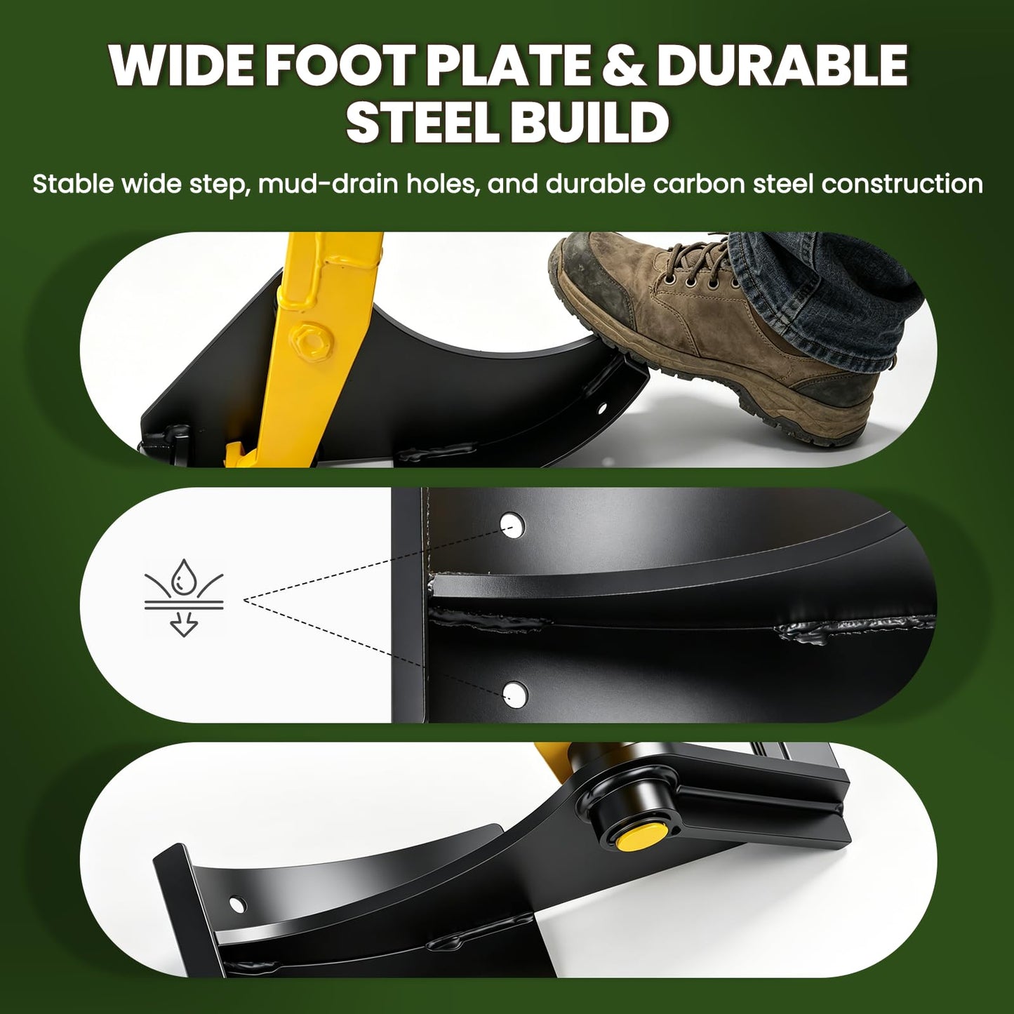 NEWTRY Large Size Sapling Puller, Heavy Duty Tree Root Puller Tool for 1/4"–2" Roots, with Wraps for Easy Pulling