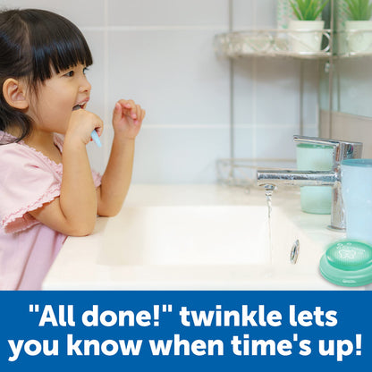 Learning Resources 2 Minute Toothbrushing Timer - Toothbrush Timer for Kids, Timers for Kids Bathroom, Toddler Teeth Brushing Button, Visual Countdown for Tooth Brushing