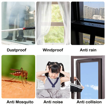33 Ft Gray Self-Adhesive Soundproofing Weather Stripping for Doors and Windows, 0.35" Wide x 0.2" Thick
