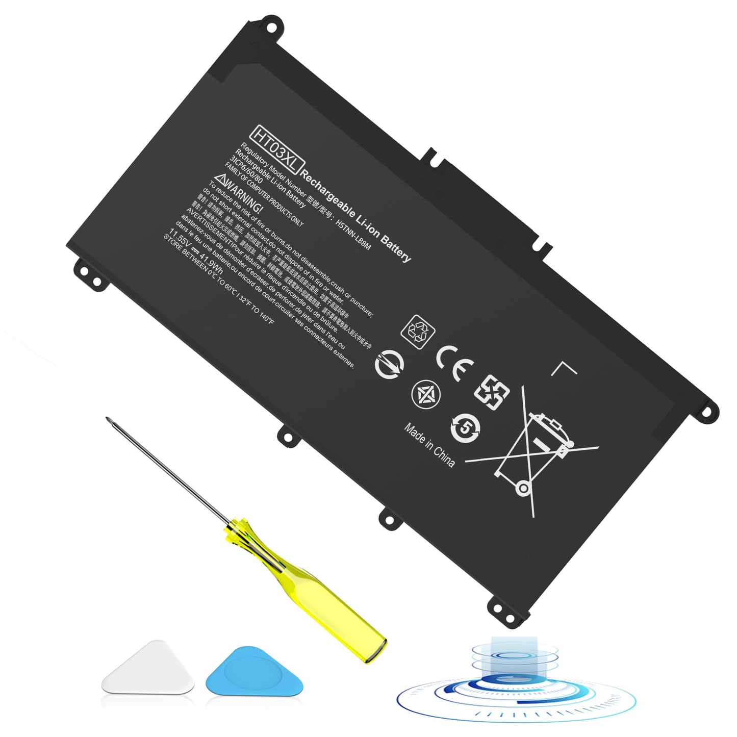 VNYUNQWE HT03XL L11119-855 Laptop Battery Replacement for HP Pavilion 15-DA 15-DB 15-DW 15-CS 15-DY 17-by 17-CA 14-CE 14-CF 14-DF 14-DQ 14-DK Series 15-CS0053CL 15-DA0014DX HSTNN-UB7J HT03041XL