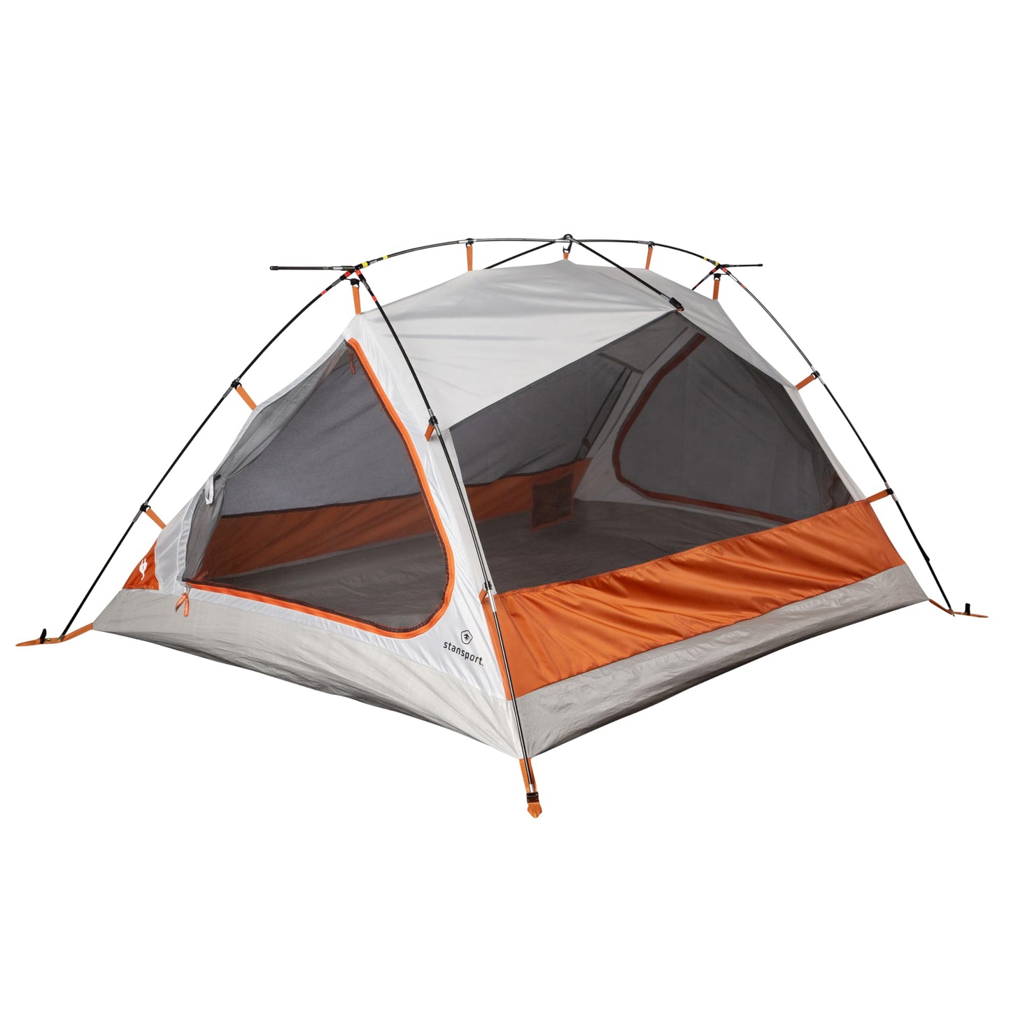 Stansport Star Crest 2-Person Dome Tent with Full Rainfly – 7'3" x 4'11" Backpacking & Camping Tent – Weatherproof Vestibule, E-Port, and Mesh Stargazing Roof – Lightweight with Carry Bag