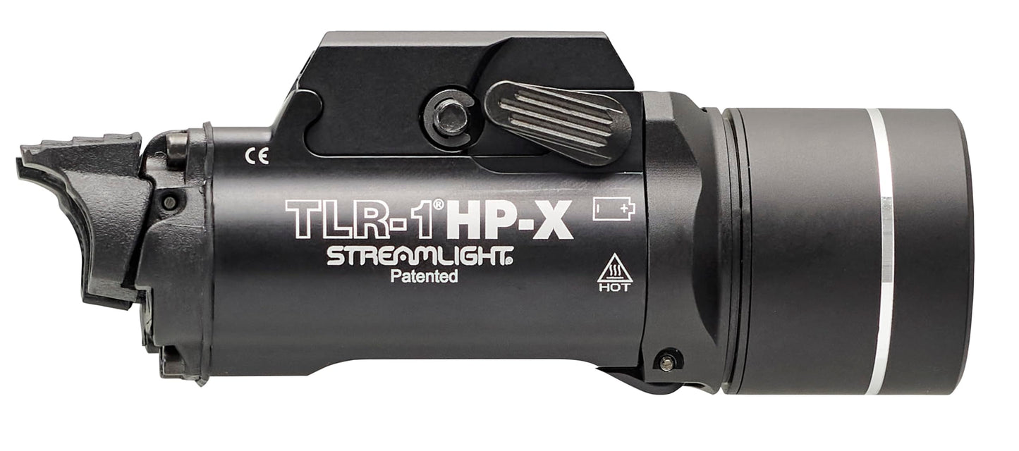 Streamlight 69168 TLR-1 HP-X USB 1300-Lumen High Candela Rail-Mounted Rechargeable Weapon Light, Includes Rail Locating Keys and Batteries, Black