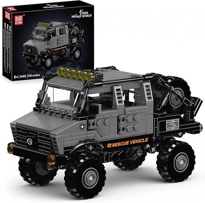 Mould King Pickup Truck Building Set MOC Off-Road Cars Model Kits for Adults/Teens 14+ Collectible Vehicle Gift for Birthdays and Fans (510+PCS)