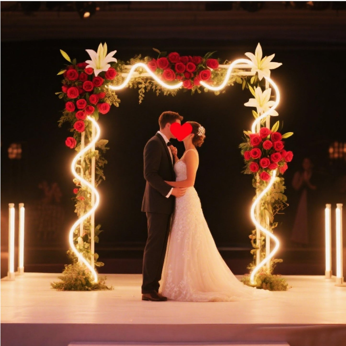 FORT LED Neon Rope Lights Outdoor Warm White‌ 65.6FT led Lights Strip- 120V ETL Certifie Waterproof for Christmas/Wedding/Garden/Patio/Party/Walkway/Deck Railing/soffits/Playhouse Decoration