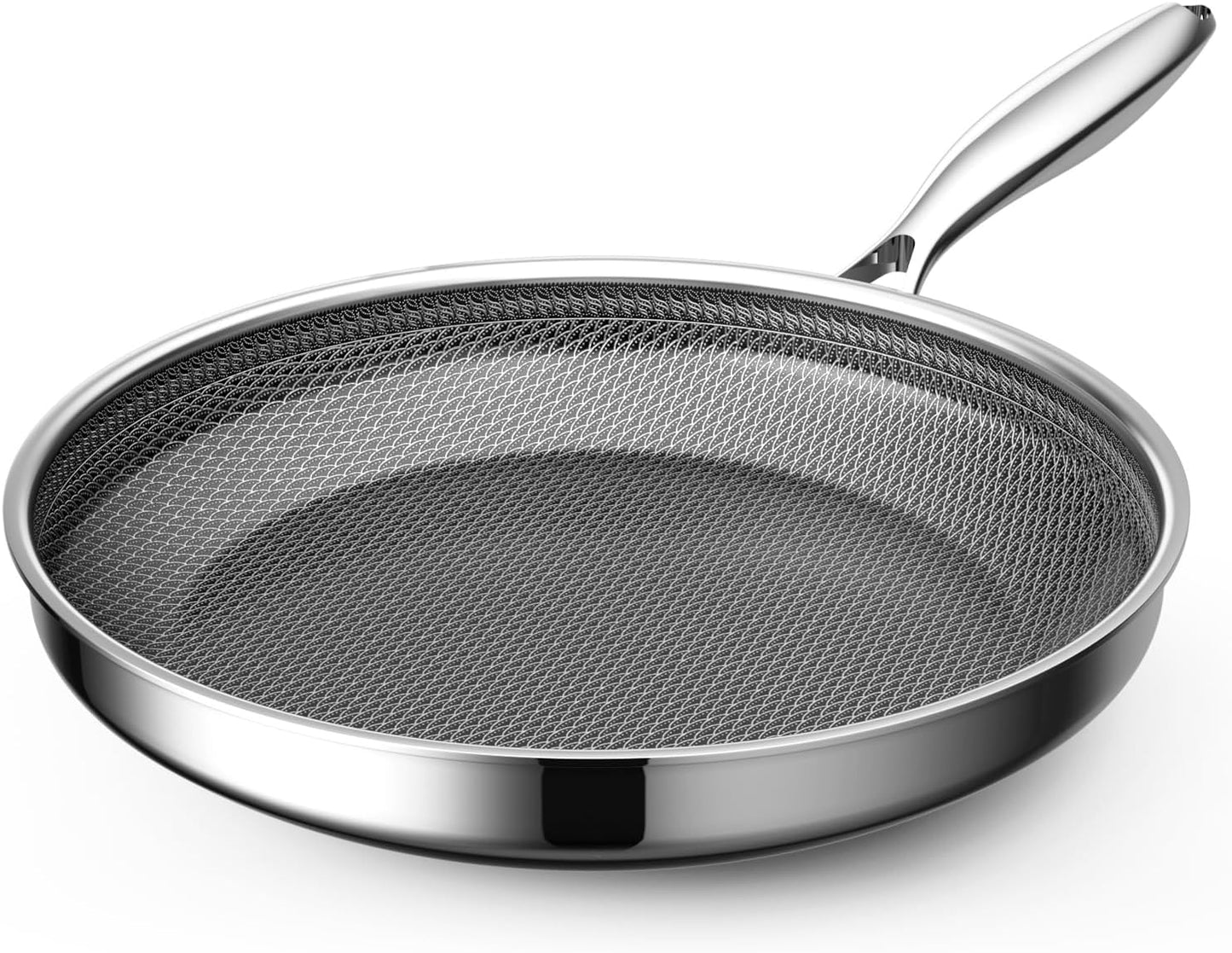 Skiennix Nonstick Frying Pan - 9.5 Inch Hybrid Design with Stay-Cool Handle | Dishwasher Safe & Oven Safe