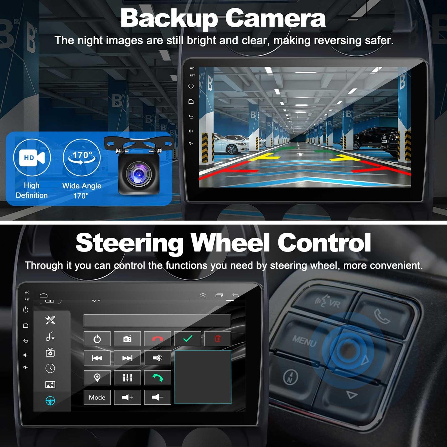 [4+64G] Android 13 Car Stereo for Jeep Compass Patriot 2010-2016 Support Wireless Carplay&Android Auto, 10.1 inch IPS Touchscreen Patriot Radio with GPS, WiFi, Bluetooth FM Radio