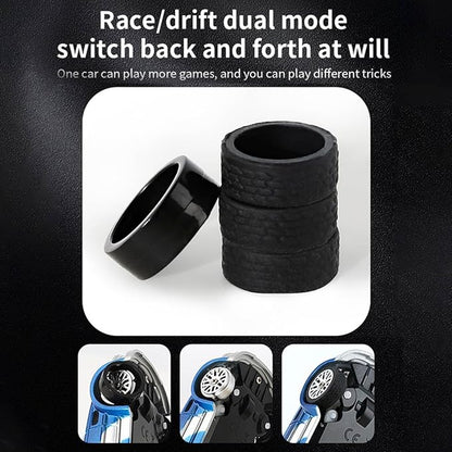 1/43 Scale RC Mini Racing Car Full Proportional Electric Mini Racing Drift Car Model with Lights (RTR) - Standard Version