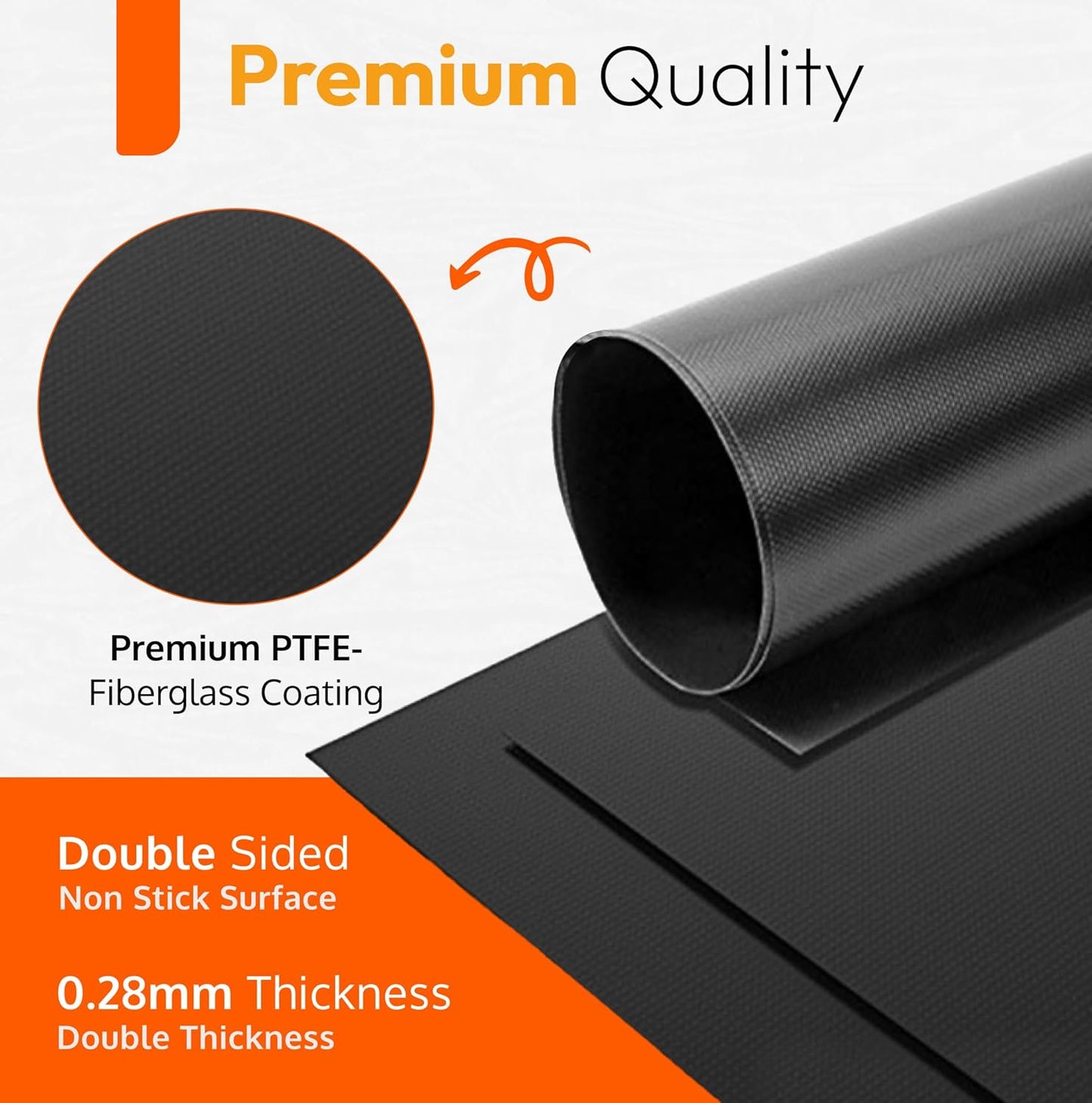 Skiennix Heavy Duty Oven Liners - Non-Stick Teflon Mats for Electric & Gas Ranges | BPA & PFOA Free