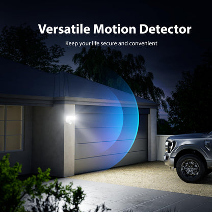 Onforu 3 Pack 75W Motion Sensor Outdoor Lights, 7000lm Dusk to Dawn Flood Light, LED Security Light with 3 Head, IP65 Waterproof Exterior Floodlight, 6500k Wall Light for Entryway Stairs Yard Garage