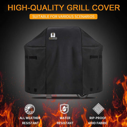 SUPJOYES Gas Grill Cover - Heavy Duty Waterproof Protection for Weber Spirit II 310 | 51 Inch Size