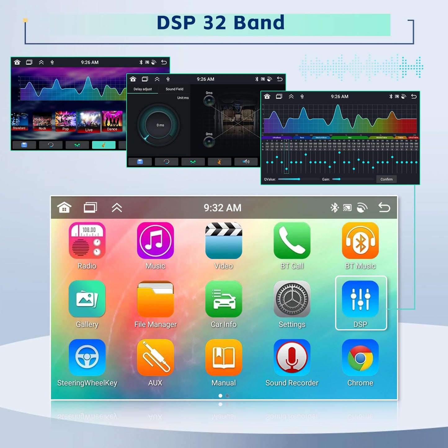 5Ghz WiFi [8Core 4G+64G] Android 15 Car Radio for Ford F150/F250/F350 2004-2014 Fusion Edge Explorer Taurus Car Stereo with Carplay Android Auto, 7 Inch HD Touchscreen with GPS Bluetooth FM/RDS SWC