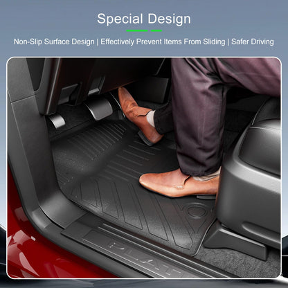xipoqix 7-Seat Floor Mat Compatible with 2003-2017 Ford Expedition Floor Liner Lincoln Navigator Electric Replacement for 2003-2017 Ford Expedition Accessories (Trunk Mat+3rd Backrest Mats+Floor Mats)