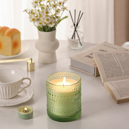 Eucalyptus & Sage Soy Scented Candles for Home- 10oz 68H Natural Soy Wax Aromatherapy Jar Candle with Strong Scent, Decorative Aesthetic Candles for Relax, Meditation, Bathroom, Luxury Gift for Women