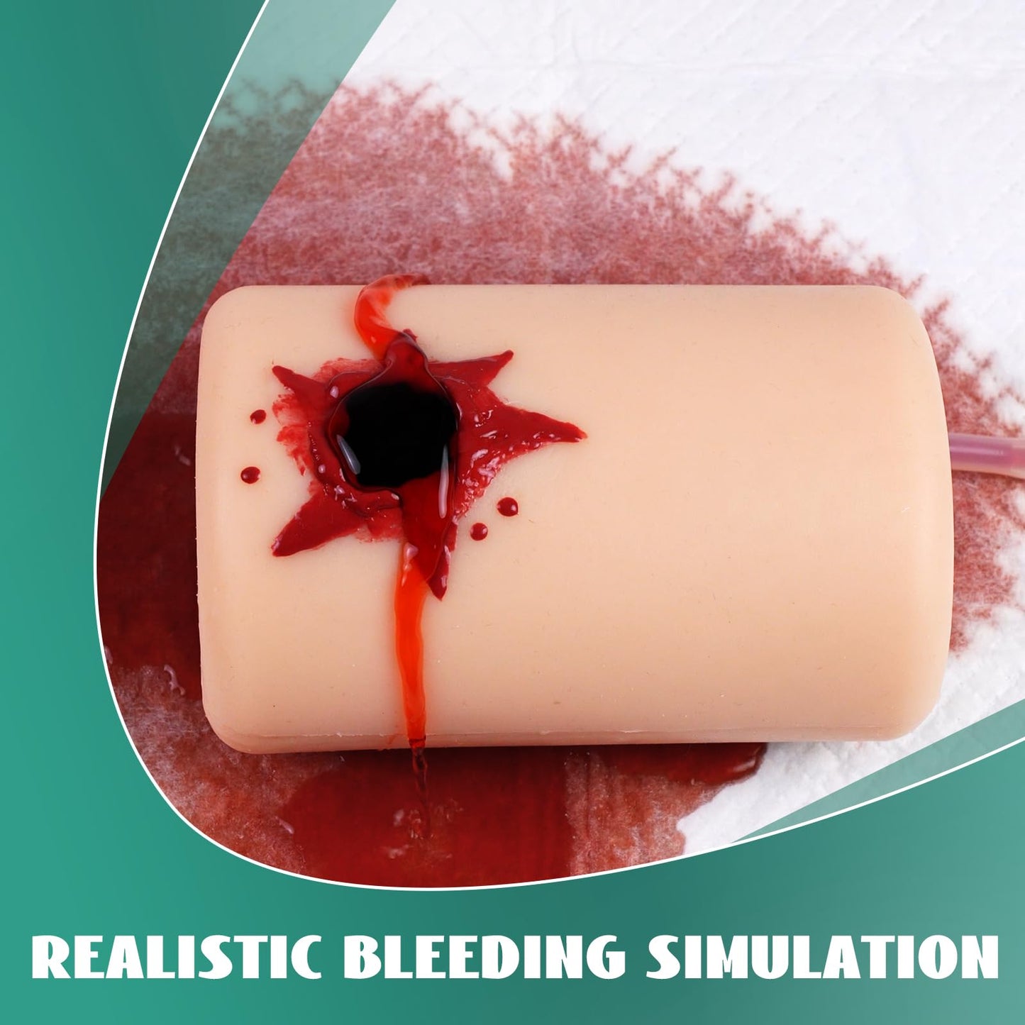 MedEduQuest Wound Packing Trainer for Tourniquet Bleeding Control Training，Stop The Bleeding Training Kit for Medical Classes, Carrying Bag