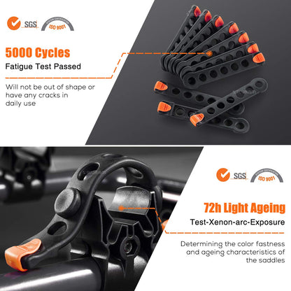 4 Bike Rack Bicycle Carrier Racks Hitch Mount Double Foldable Rack for Cars Truck SUV Fits 2" Receiver, Tie Down Strap, Anti-Rattle Hitch Tightener & Bicycle Cross-bar Adapter for Kid’s Bike