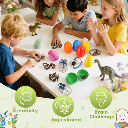 Mytothfy 24 Pcs Brain Teaser Puzzles for Adults Teens - Metal Puzzles 3D Puzzle Game Toys for Adults Teens - Unlock Interlocking Puzzle Adult Teens IQ Education Smart Toys