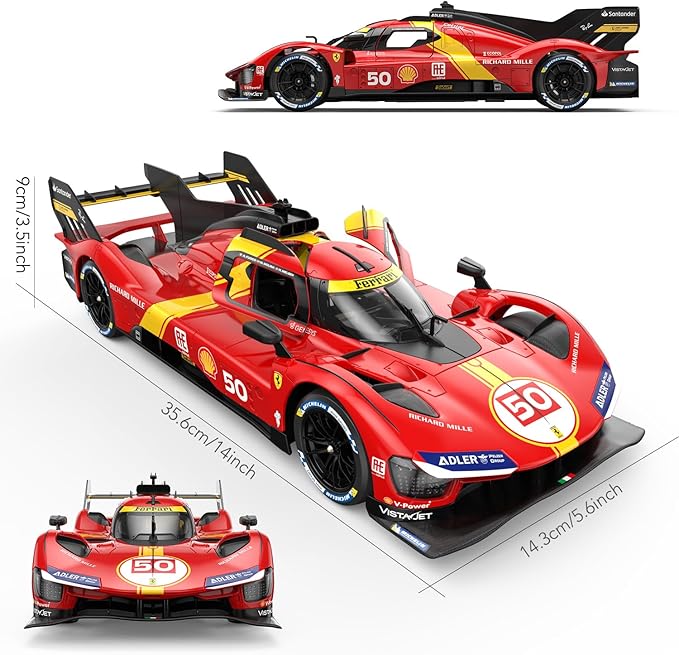 RASTAR RC Cars 1/14 Ferrari 499P Le Mans Hypercar Remote Control Sports Car Ferrari RC Drift Cars for Adults Ferrari Toy Car for Kids 2.4G