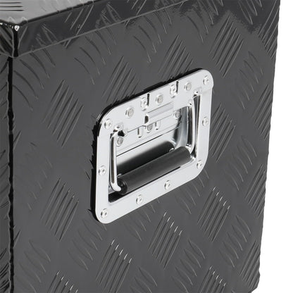 SCITOO 44 Inch Diamond Plate Truck Bed Tool Box,Aluminum Heavy Duty Crossover Storage for Most Full Size Pickups,Lockable Weatherproof Chest,Fits 44" Truck Beds,Easy Access to Load and Unload