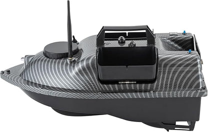 RC Bait Boat 600m/1968ft Long-Distance Control Surf Fishing Bait Boat 4.4LBS Loading Capacity with Dual 5200mAh Battery and LCD for Lake/Ocean Angling Auto Navigation (Gray)