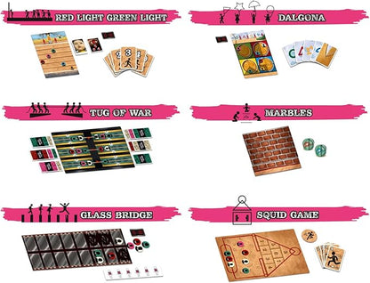 Mixlore | Squid Game | Board Game | Ages 16+ | 3-6 Players | 45 Minutes Playing Time