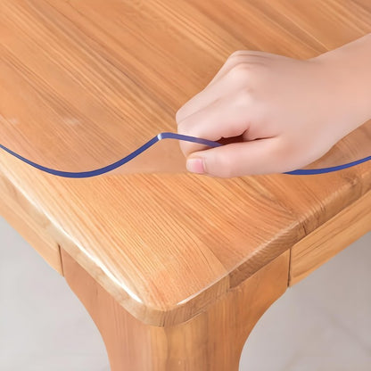 HoSwag 28"X60"Crystal PVC Table Cover Protector, Waterproof PVC Tablecloth, 2MM Thickened Protector for Table, Desk, Coffee Table, Workbench,Dresser, TV Stand, Counter