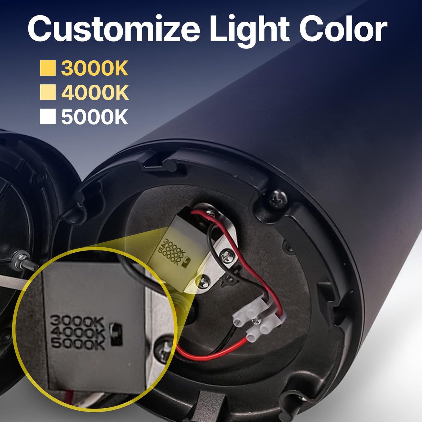 Lighting Labs LED Bollard Landscape Light 4.7" Diameter, 10W, 39" Height, 3CCT 3000K/4000K/5000K, 120-277V Outdoor Pathway & Garden Light, IP65 Waterproof, for Driveways & Commercial Landscape