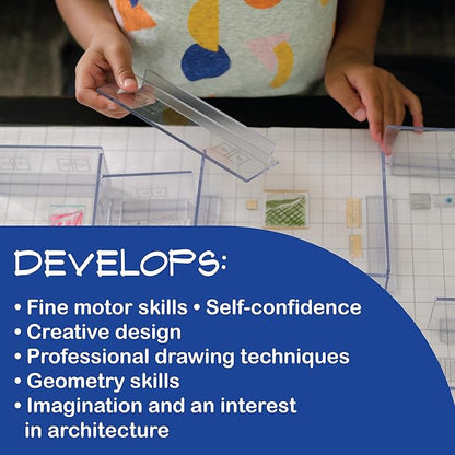 MindWare Art-chitect Home Model Building for Kids – 3D Architectural Design Kit for Kids Ages 8 and Up – Learn The Basics of Architecture As You Design Start to Finish