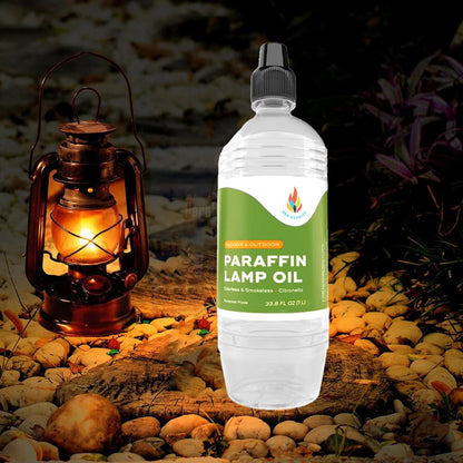 The Dreidel Company Citronella Lamp Oil - Smokeless, Ultra Clean Burning Fuel - 1 Liter Bottle