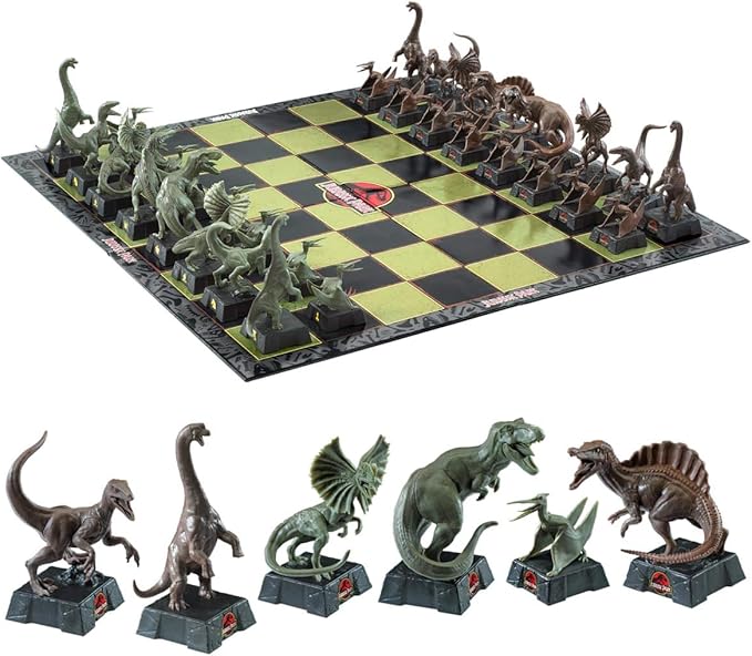 The Noble Collection Jurassic Park Chess Set