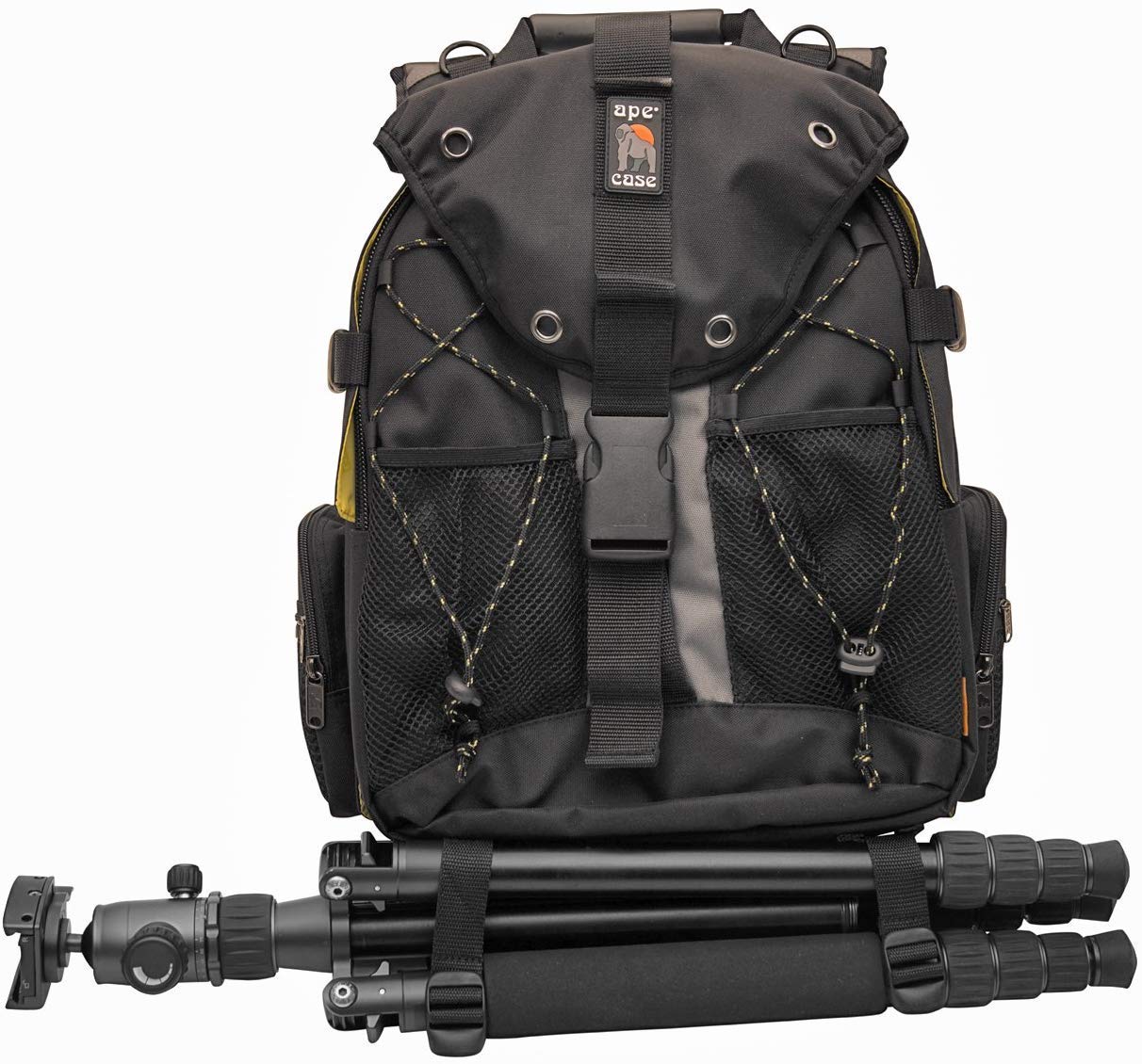 Ape Case, ACPRO1900, Backpack, Standard size, Laptop compartment, Padded, Rain cover included, Adjustable straps, Camera Backpack, Equipment bag, Black (ACPRO1900)